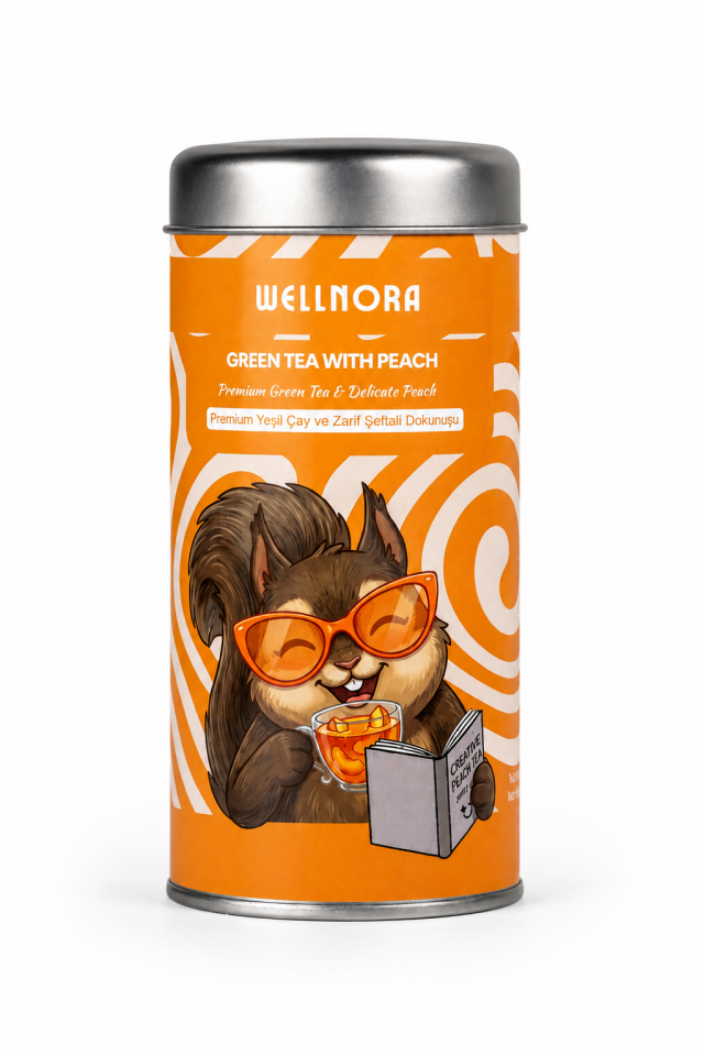 Wellnora Green Tea with Peach – Şeftali Dokunuşlu Yeşil Çay
