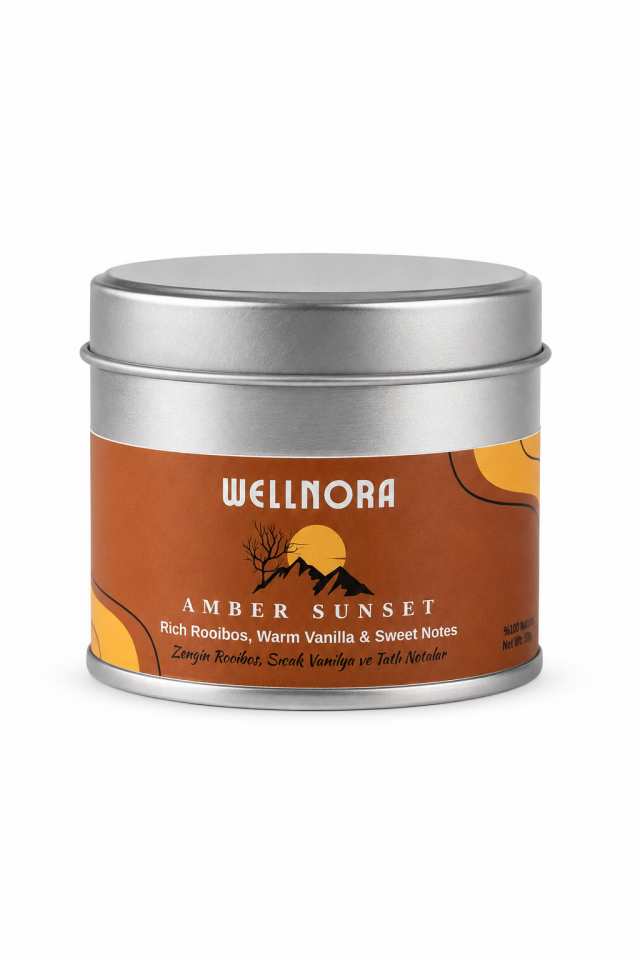 Wellnora Amber Sunset – Rooibos, Vanilya ve Tatlı Notalar