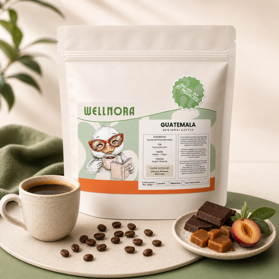 Wellnora Guatemala Regional Coffee | Guatemala Huehuetenango Kahve 250 g