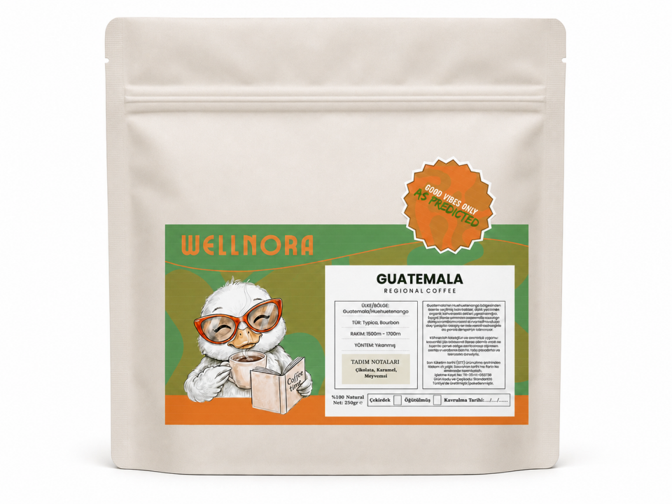 Wellnora Guatemala Regional Coffee | Guatemala Huehuetenango Kahve 250 g