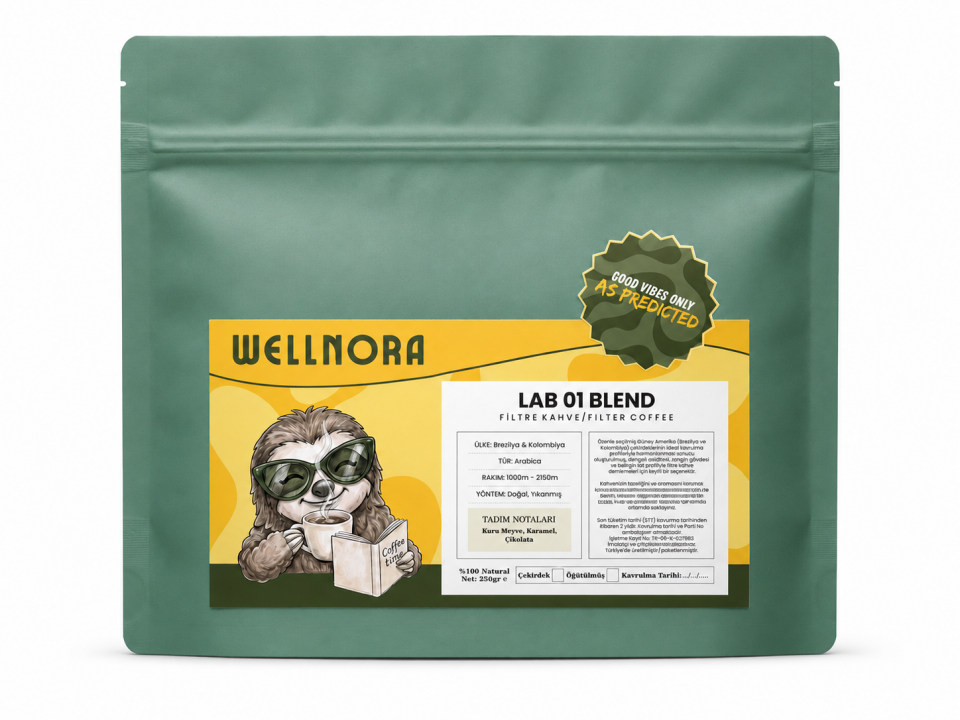 Wellnora Lab 01 Blend | Brezilya & Kolombiya Filtre Kahve 250 g