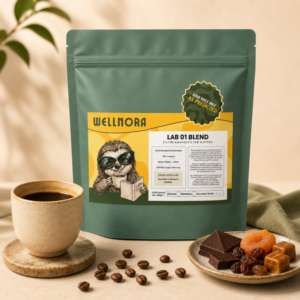 Wellnora Lab 01 Blend | Brezilya & Kolombiya Filtre Kahve 250 g