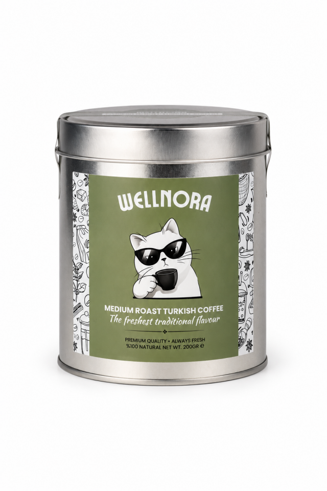 Wellnora Orta Kavrulmuş Türk Kahvesi 200 g