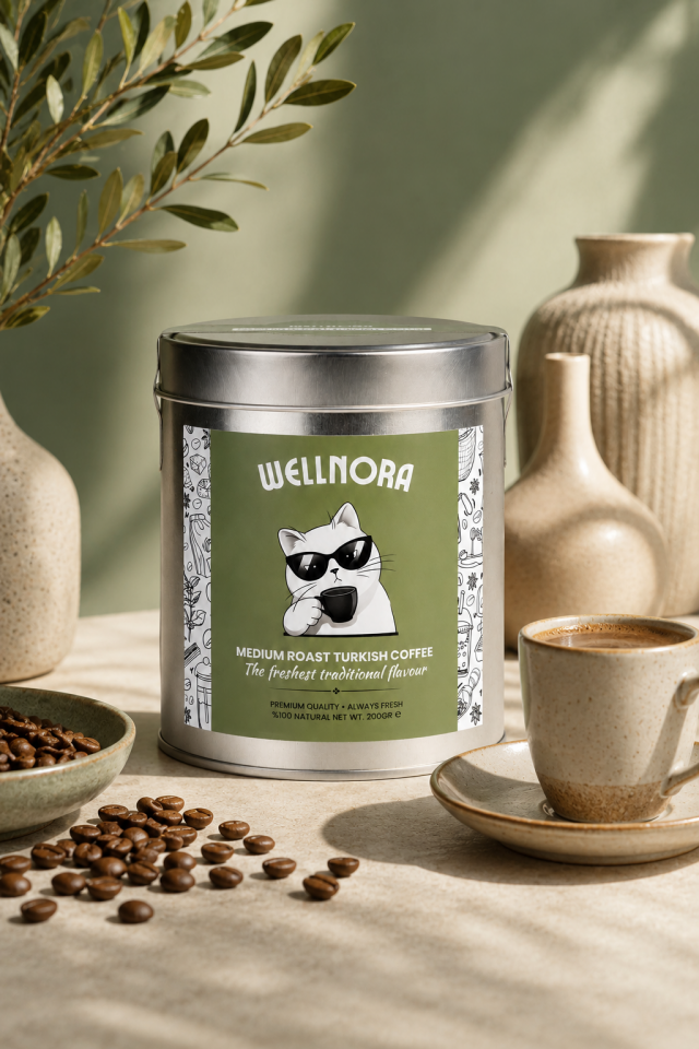 Wellnora Orta Kavrulmuş Türk Kahvesi 200 g