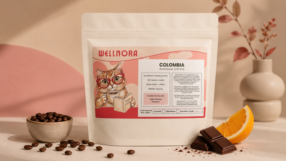 Colombia Regional Coffee 250 gr – Çikolata ve Narenciye Notalı Kolombiya Kahvesi